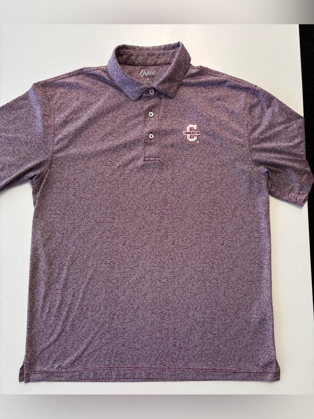 Men's College of Charleston Polo Shirt with Embroidered Logo